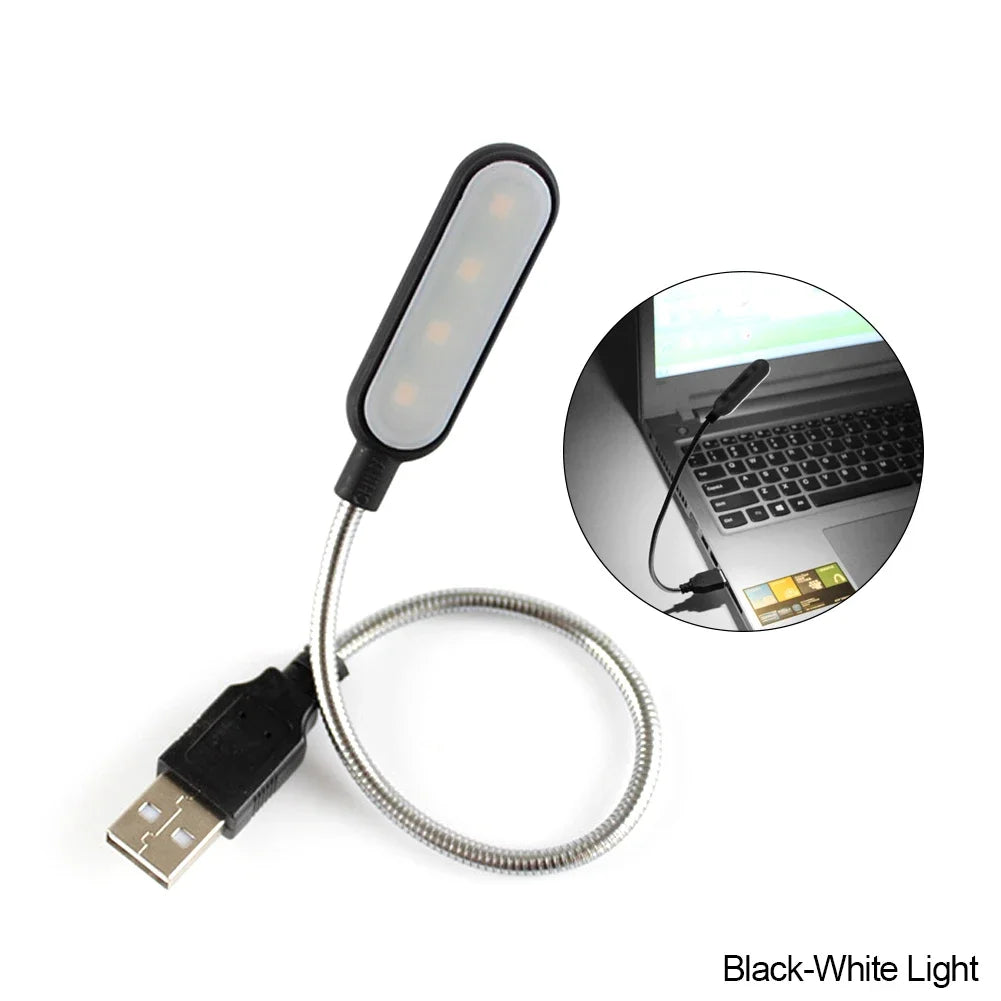 FlexiBeam USB LED Leselampe | Wiederaufladbar & Energiesparend | Flexibler Schwanenhals | Warmweiß & Kaltweiß | Kompatibel mit Laptop, PC & Powerbank