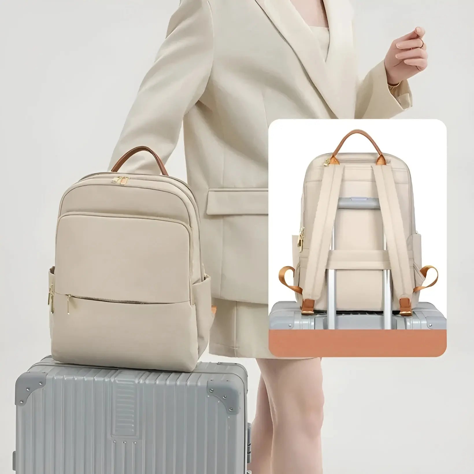 Nuvana UrbanPack | Damen Rucksack | Wasserdicht & Stylisch | Mit Laptopfach