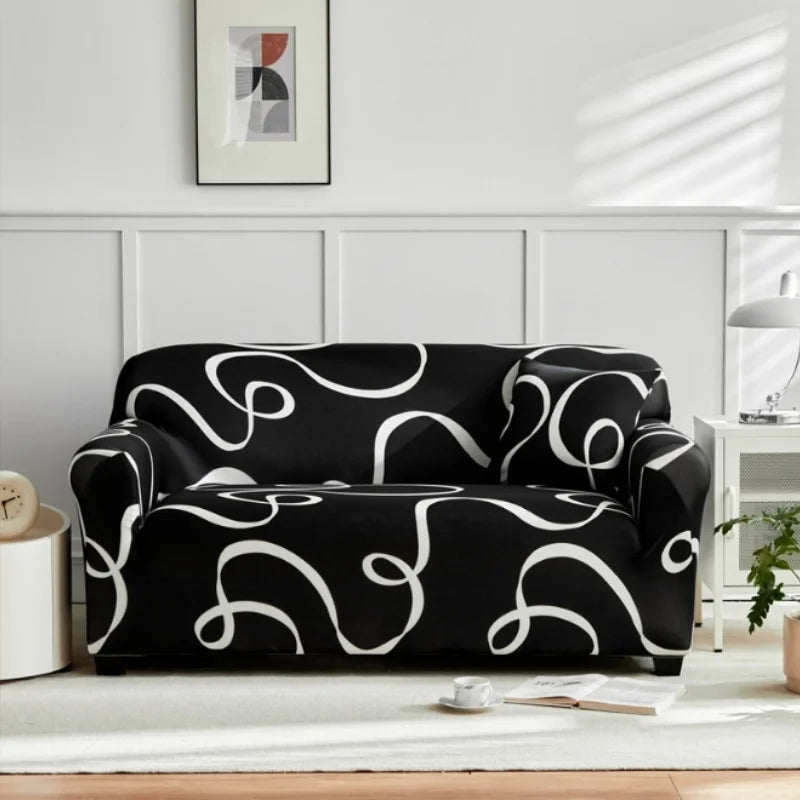 FlexiHome Stretch-Sofabezug | Zeitgemäße Passform | Umfassender Schutz für 1–4-Sitzer-Sofas | Waschbar & Trendig