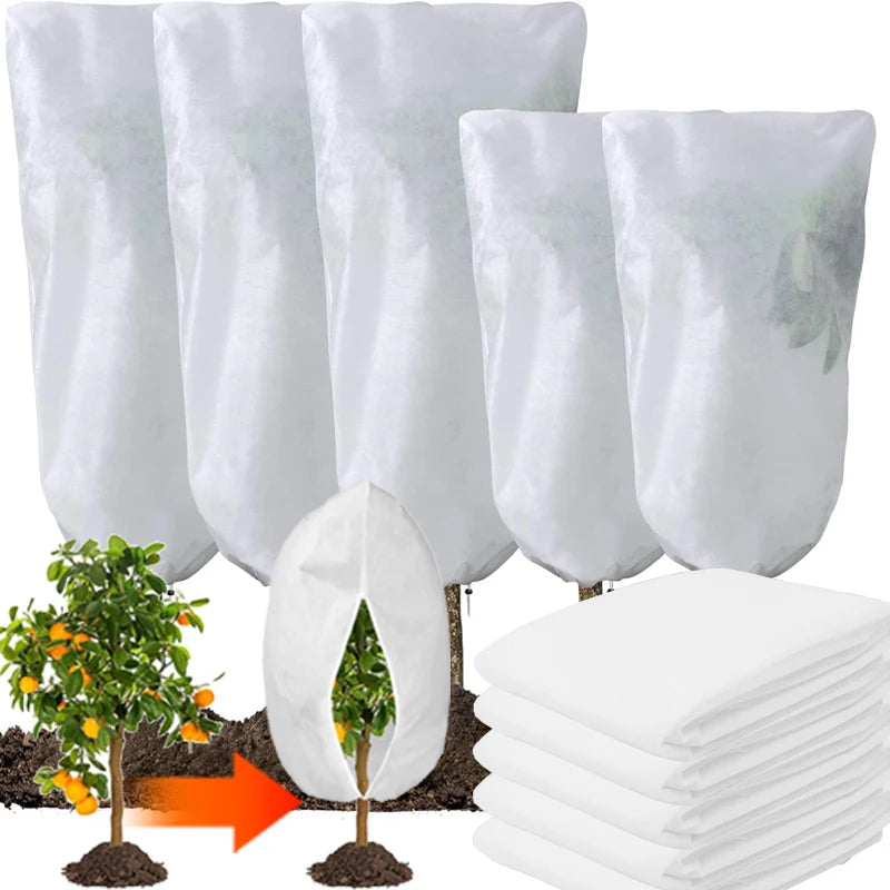 FrostGuard Garten | Winterpflanzenschutz-Abdeckung mit Reißverschluss | Frost-, Vogel- und Insektenschutz | Wiederverwendbar und Atmungsaktiv