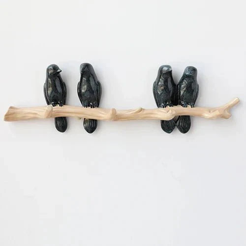 Wandhaken Lignoro | Vogelmotiv aus Massivholz | Natürlich & Handgefertigt | Für Flur & Wohnbereich