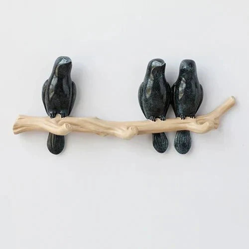Wandhaken Lignoro | Vogelmotiv aus Massivholz | Natürlich & Handgefertigt | Für Flur & Wohnbereich