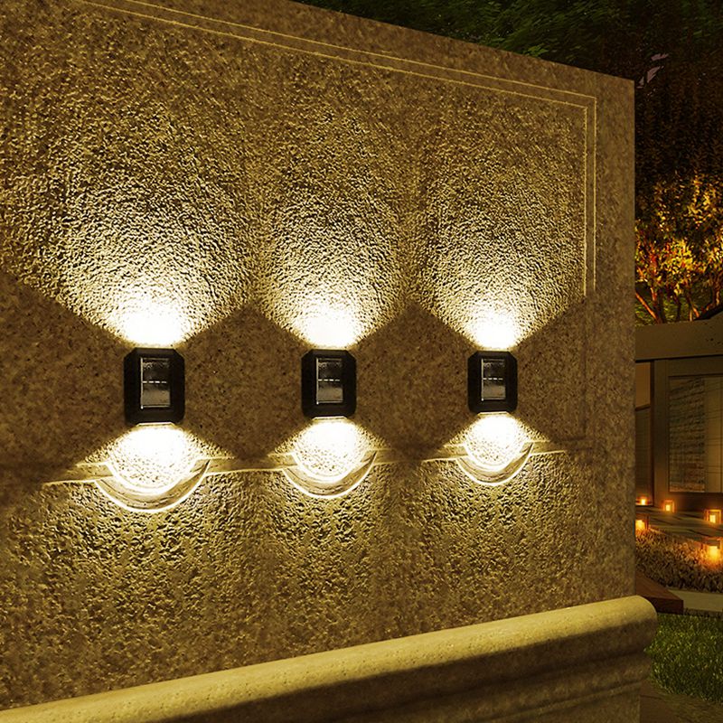 LumaGlow Solar Wandleuchte | Eleganter Sterneneffekt | Automatischer Betrieb | Energieeffizient
