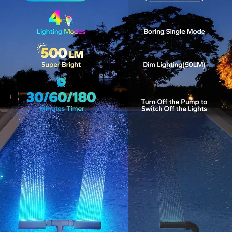 SunSpray – Der leuchtende Wasserbogen für Ihren Sommertraum