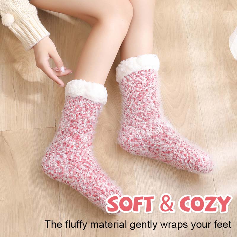 CozyStep - Den ganzen Tag warme Füße mit rutschfesten Komfortsocken