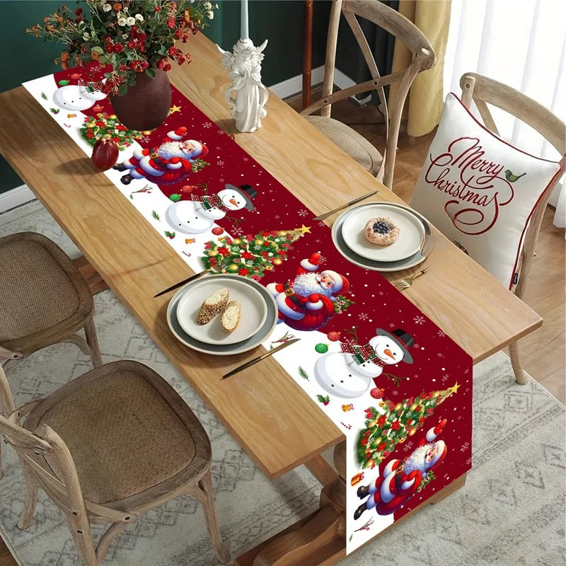 Festivia Weihnachtstischläufer | 180×35 cm | Elegant und festlich | Dekorative Tischdecke für Weihnachten & Neujahr 2025/2026
