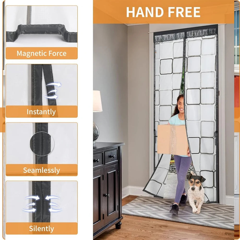 Climora | Thermovorhang für Türen | Magnetisch, Wärmeisolierend | Schützt vor Kälte und Zugluft | Perfekt für Winter und klimatisierte Räume