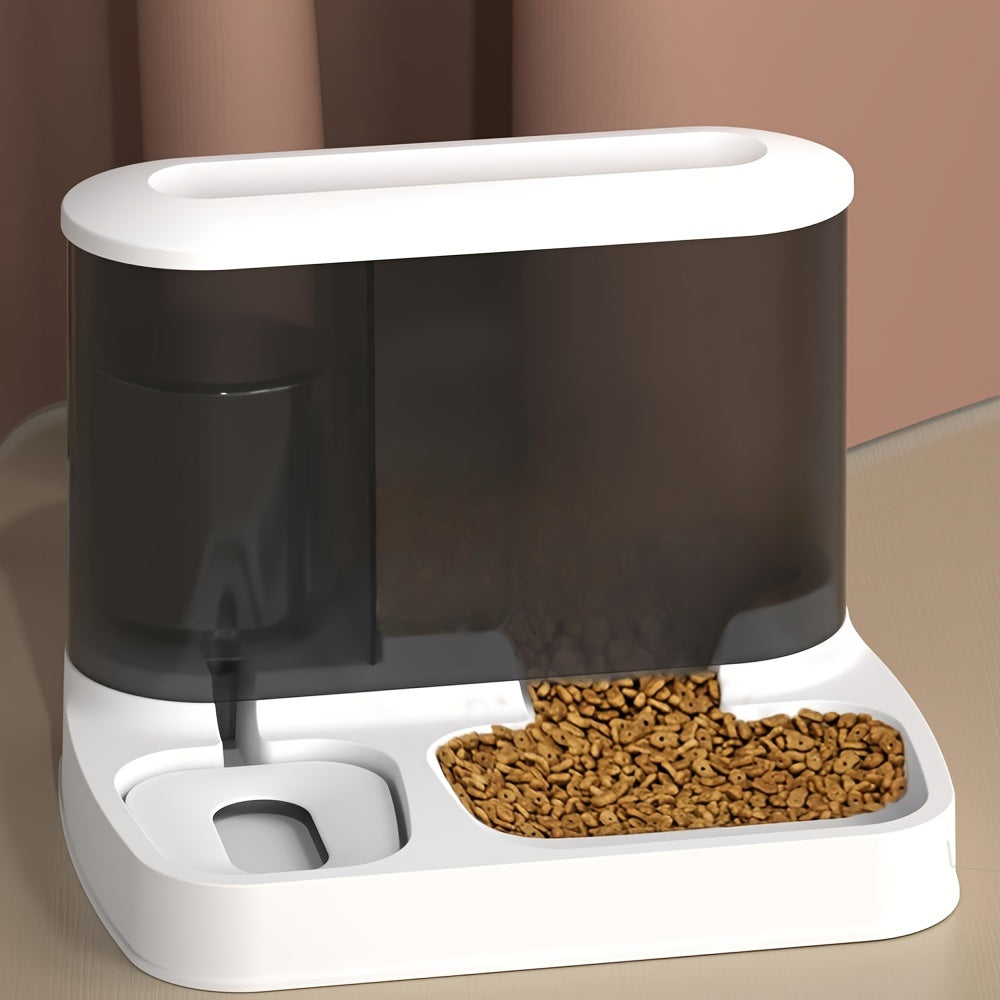 FeedoFlow Duo 2-in-1 Futter- & Wassersystem | Automatische Versorgung für Haustiere | Ohne Strom, Immer Frisch
