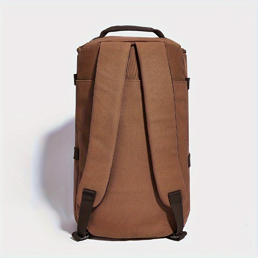 Maventino Canvas-Rucksack | Vintage Design | Lederdetails & Stauraum | Für Alltag & Reisen | Unisex & Robust