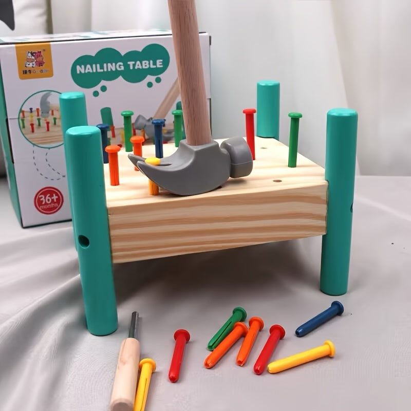 Klopfmeister | Interaktives Klopfspiel für Kinder | Fördert Motorik & Koordination | Holzspielzeug