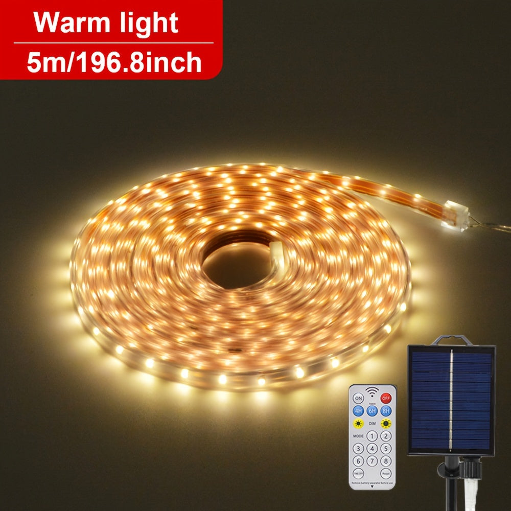 LumaFlex Solar LED-Lichterkette | Flexibel & Formbar | Solarenergie | Fernbedienung
