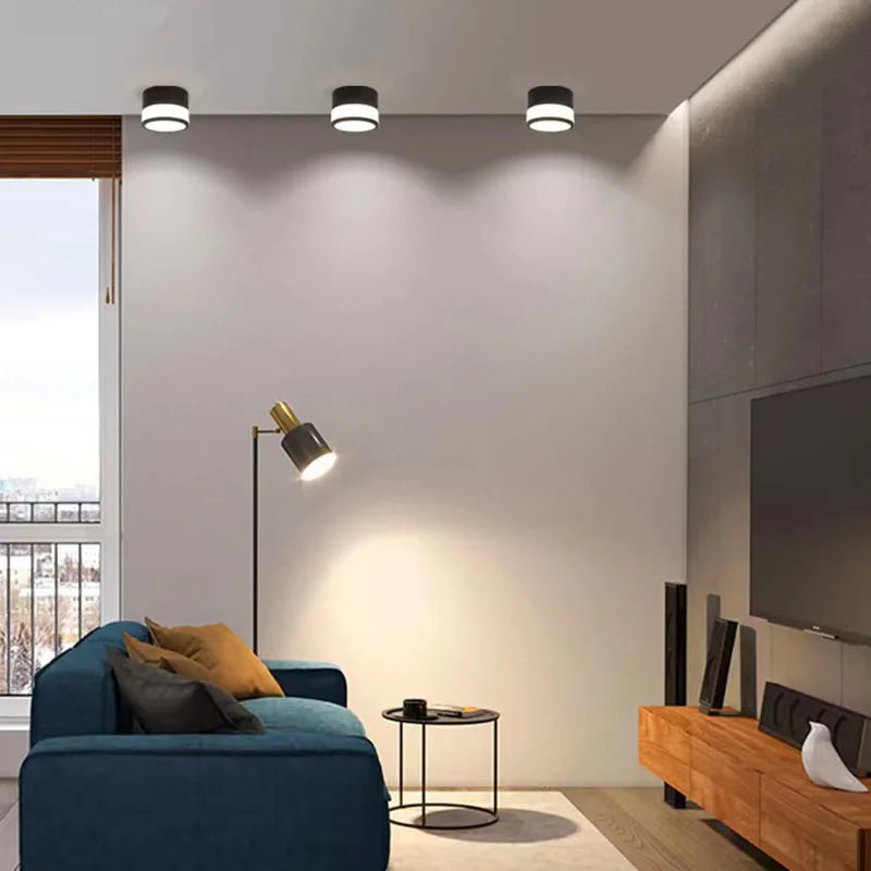 NordicGlow Deckenstrahler | 9W / 15W LED-Aufbauleuchte | Warmweiß, Neutralweiß & Kaltweiß | Aluminium Design-Leuchte