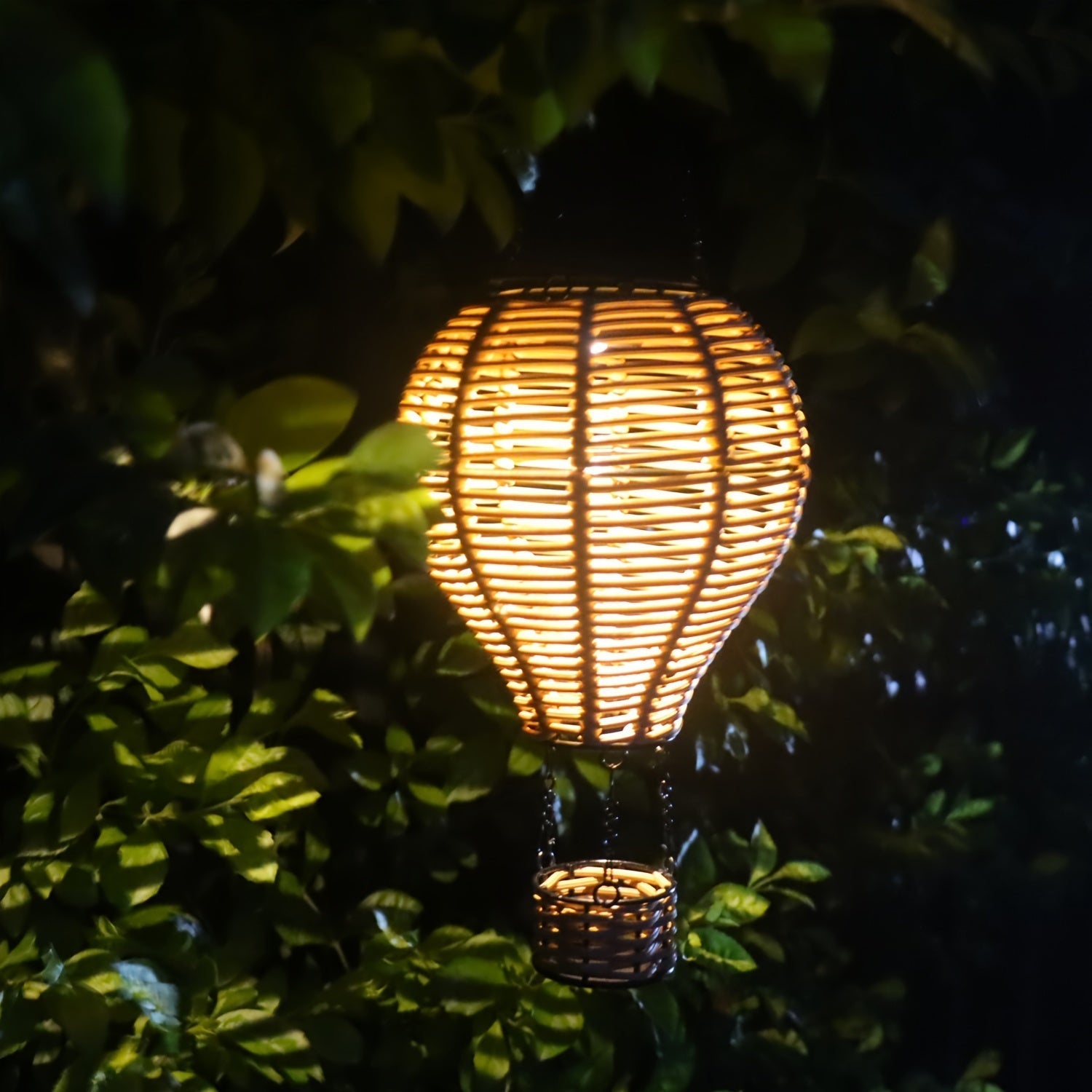 Luminario Balloon Light | Solarbetriebene Gartenleuchte | Warmweißes Licht | Einfach Aufhängen