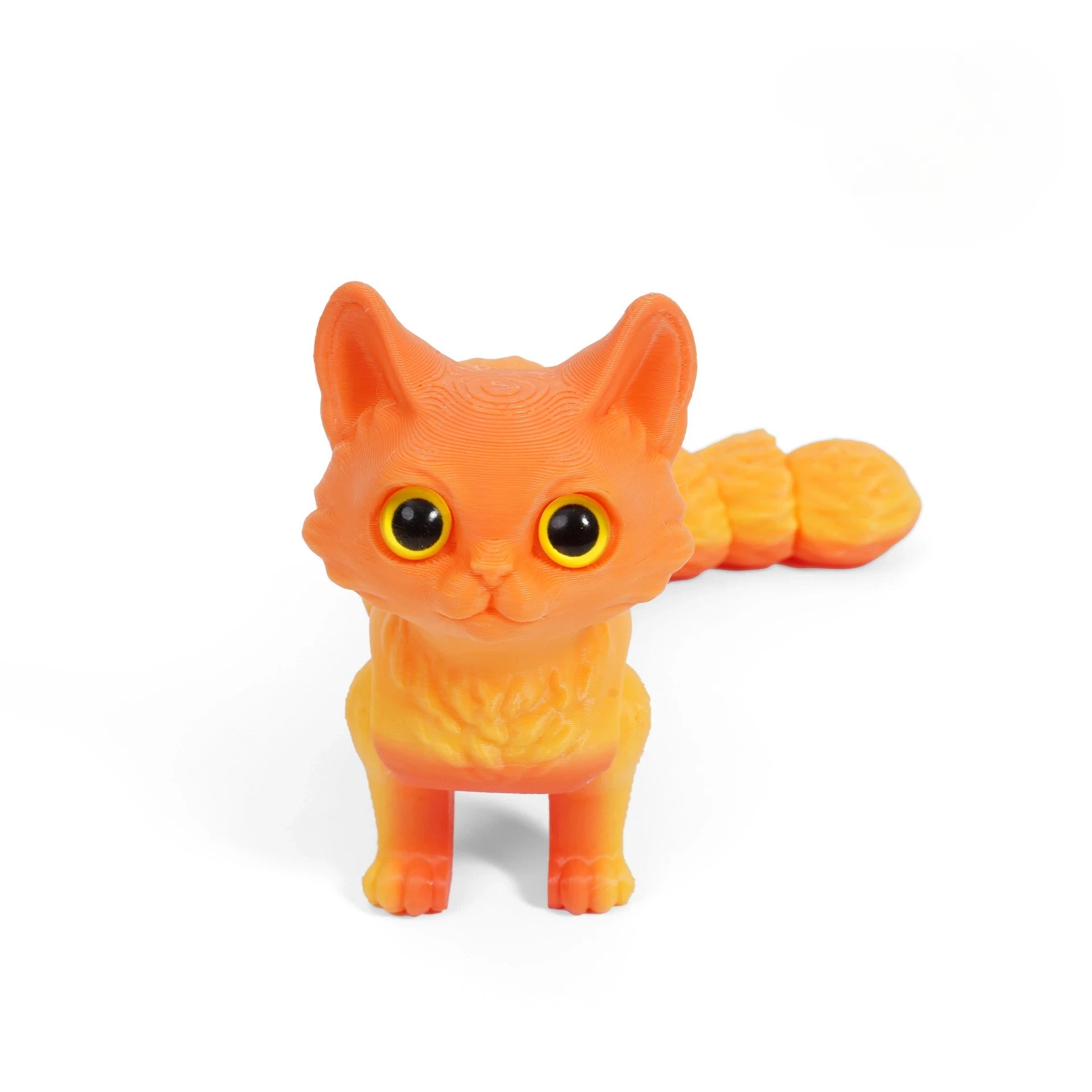 3D Bewegbare Katzenfigur | 12/16 cm | Geschenkidee & Dekoration | Detailreich und Flexibel
