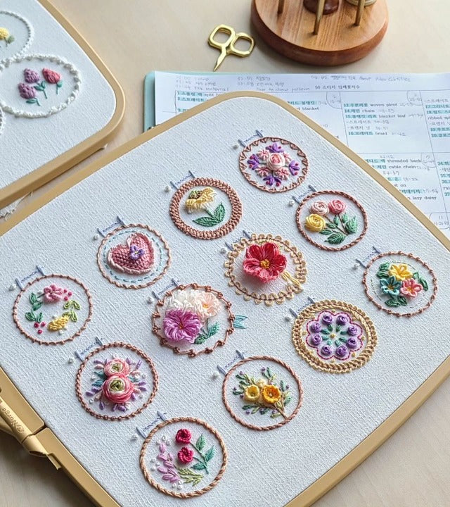 StitchBloom – Blumenstickerei zum Entspannen & Verschönern!