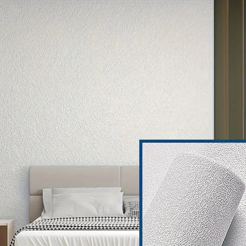 Selbstklebende 3D-Leinen-Tapete von Linovera | Wasserdicht, Schimmelresistent & Stoßdämpfend | Perfekt für Wohnzimmer, Schlafzimmer & Küche