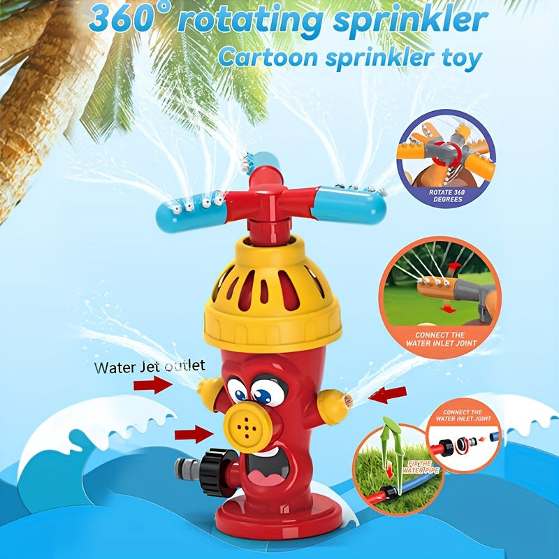 SplashZone | Rotierender Wassersprinkler | Fun Design | Perfekt für Garten & Kinder