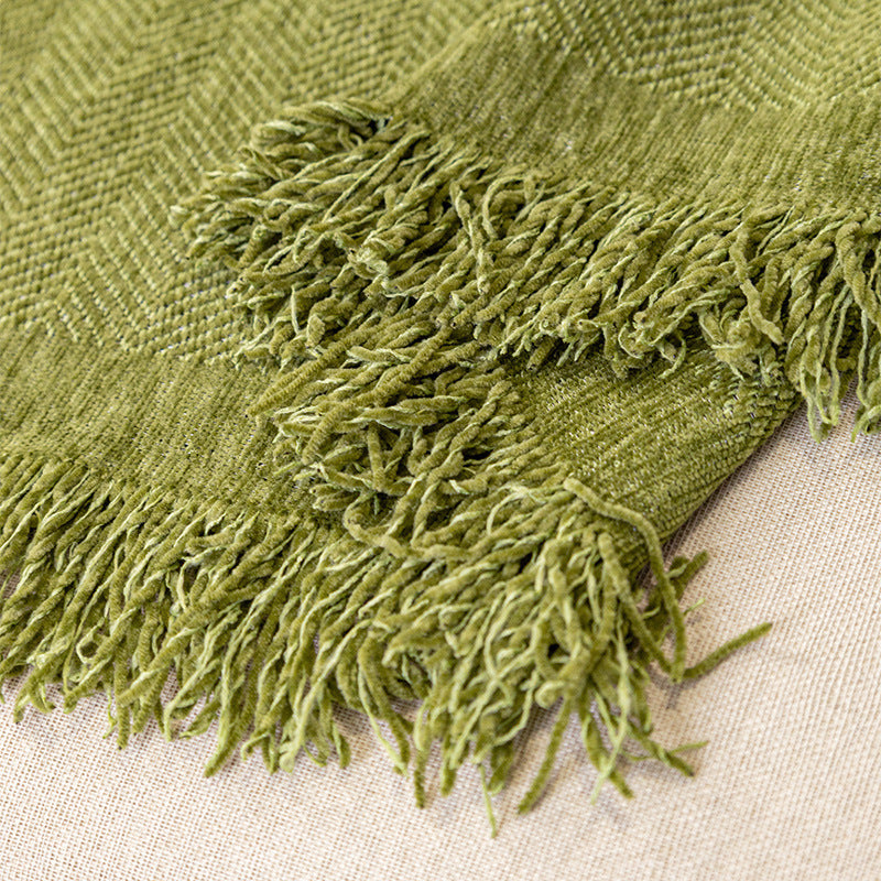 CozyMoss - Vier Jahreszeiten Universal Herringbone Chenille Sofa Handtuch [Letzter Tag Rabatt]