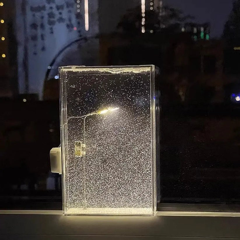 SnowGlow – Straßenlaterne mit winterlicher Schneeszene!
