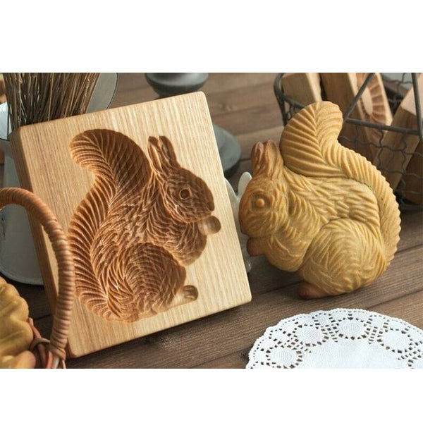 CarveBake - Plätzchenform mit Holzgravur Embossing, Form für Plätzchen [Letzter Tag Rabatt]