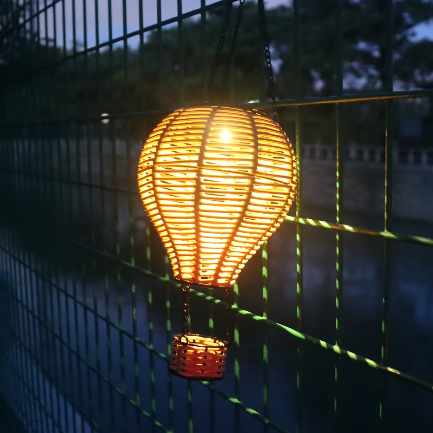 Luminario Balloon Light | Solarbetriebene Gartenleuchte | Warmweißes Licht | Einfach Aufhängen