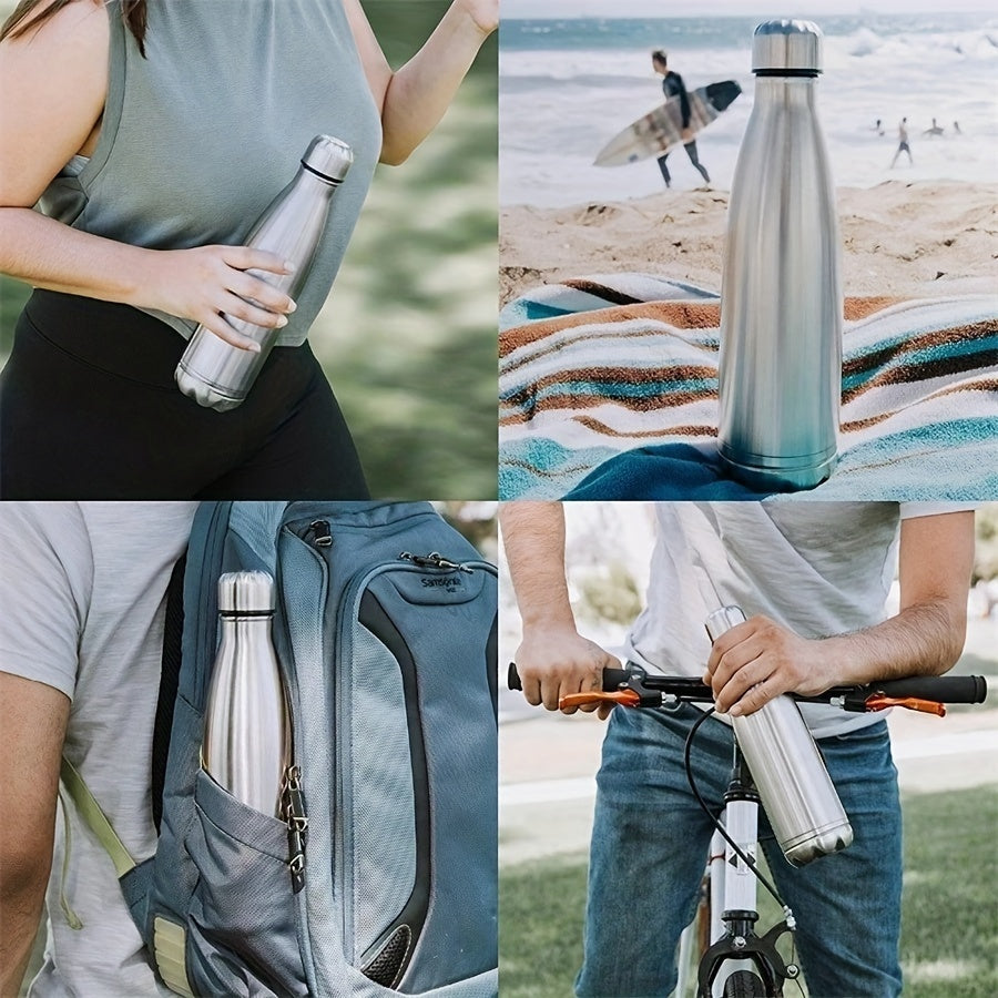 AURASTASH | Isolierflasche mit Geheimfach | Doppelwandiger Edelstahl & auslaufsicher | Für Alltag, Reisen, Sport & Büro