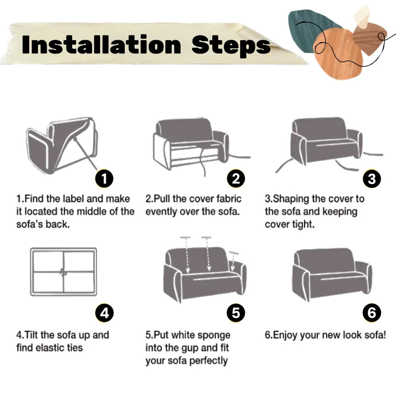 FlexiHome Stretch-Sofabezug | Zeitgemäße Passform | Umfassender Schutz für 1–4-Sitzer-Sofas | Waschbar & Trendig