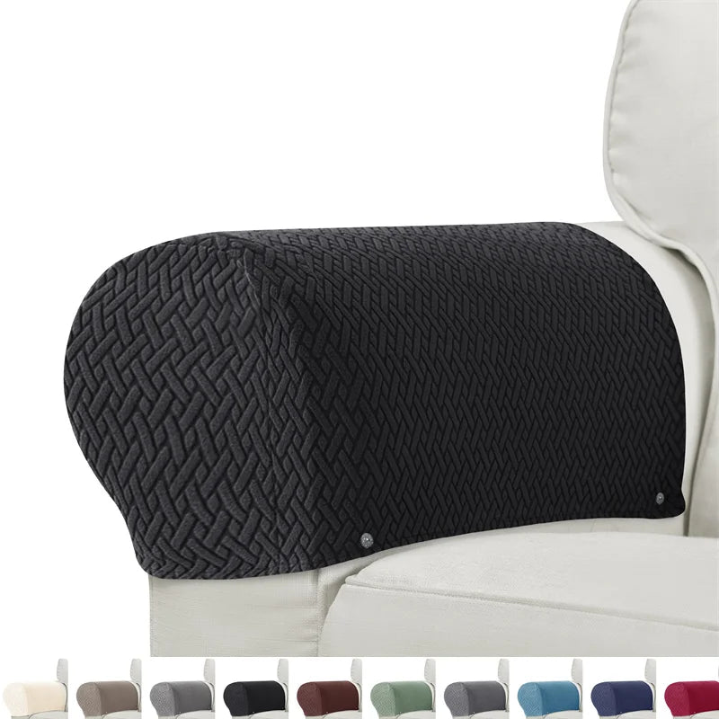2-teiliges Set Armlehnenbezüge für Sessel & Sofa Armluxe | Jacquard-Stoff | Staub- und Schmutzschutz | Waschbar & Rutschfest