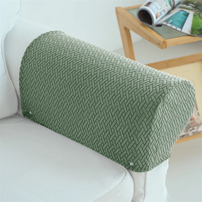 2-teiliges Set Armlehnenbezüge für Sessel & Sofa Armluxe | Jacquard-Stoff | Staub- und Schmutzschutz | Waschbar & Rutschfest