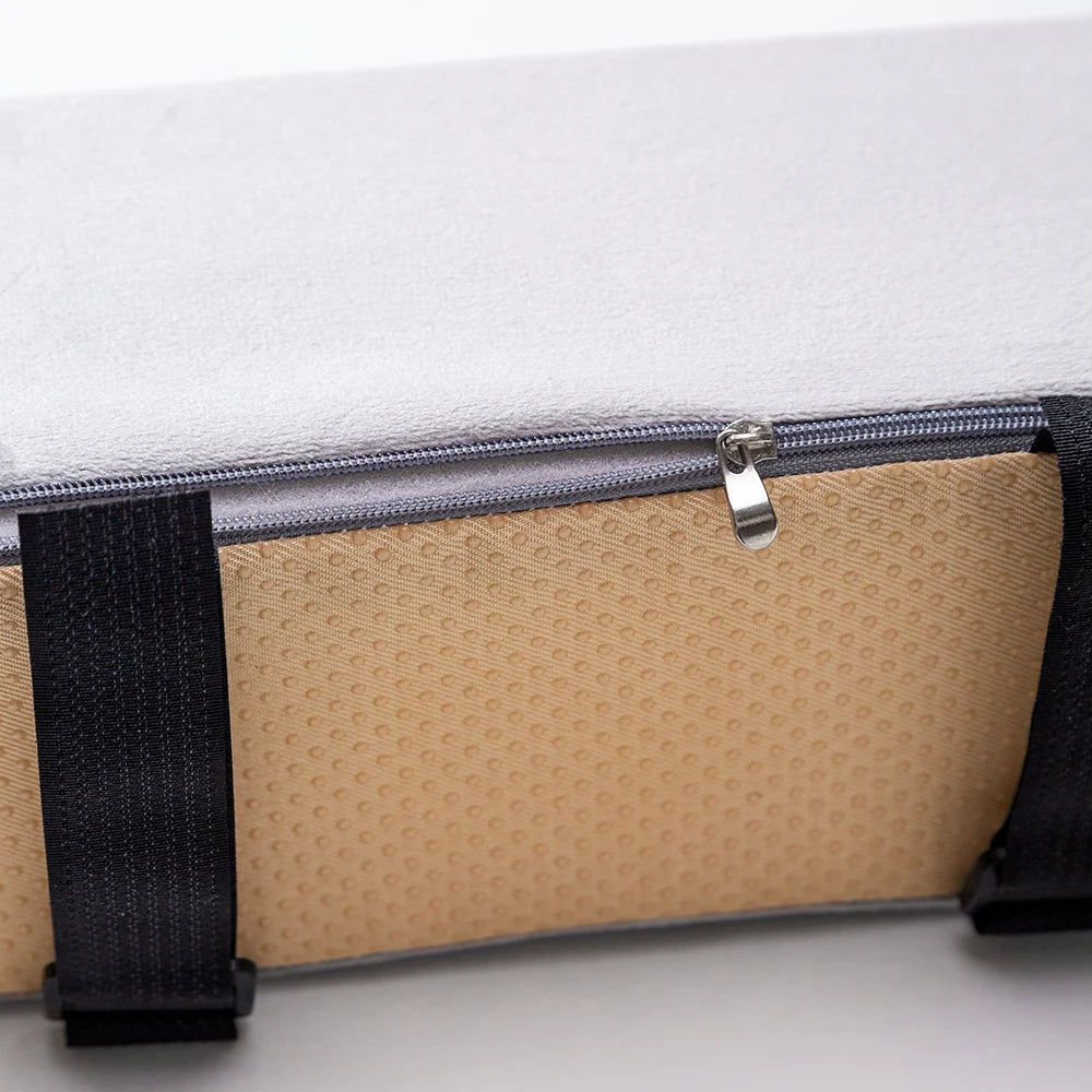 ErgoLuxe Armlehnenkissen | Memory-Schaum Ellbogenstütze | Abnehmbar und Waschbar | Universelle Größe 27×10×10 cm | Schwarz