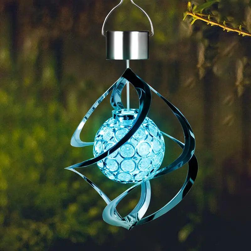 Lunavera Solar Windspiel | LED Lichtspiel & Klang | Farbwechsel | Wetterfest