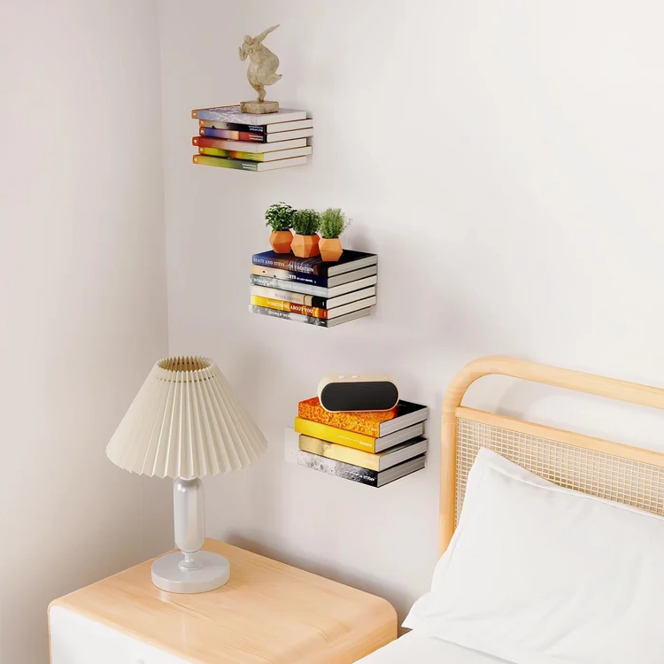 1+1 GRATIS | FloatyBooks™ - Unsichtbare schwebende Bücherregale