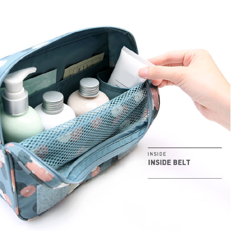 TravelEase Kosmetiktasche | Wasserabweisend | Praktischer Haken | Gepolstert