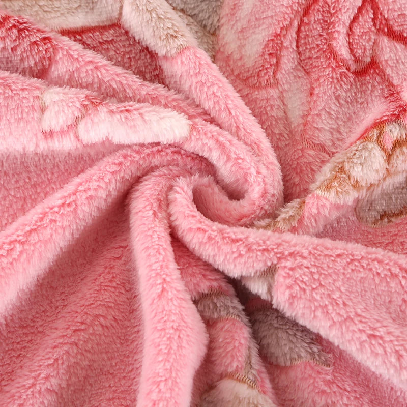 Fleuralux Kuscheldecke | Flauschige Decke mit Blumenmuster | Weiche Heimdecke für Bett, Sofa & Reisen | Hautfreundlich & Leuchtende Farben