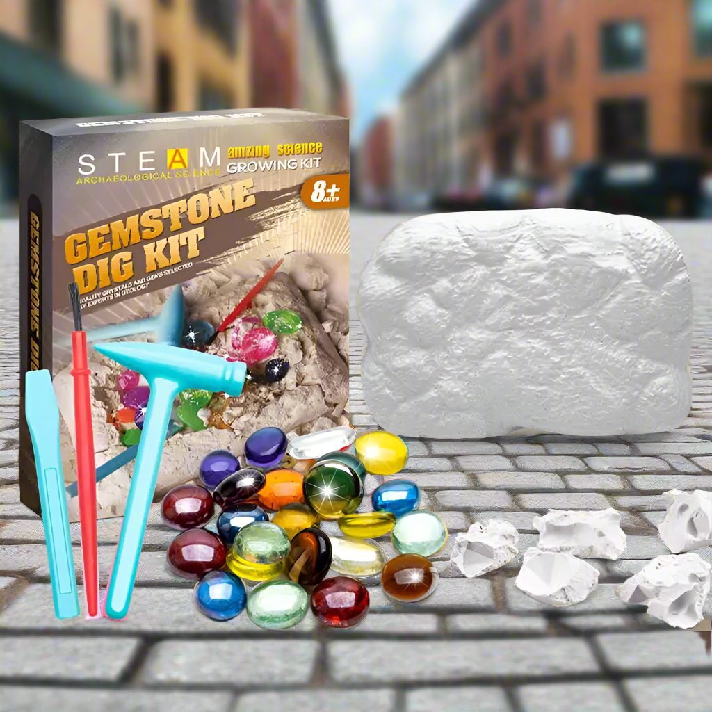 GemSpark - Entfachen Sie die Fantasie Ihres Kindes mit echter Edelstein-Ausgrabung