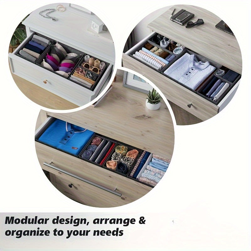 Boxilino Ordnungs-Set | 12-teilig & Faltbar | Für Baby- & Kinderkleidung | Leicht & Hygienisch | Ideal für Schubladen