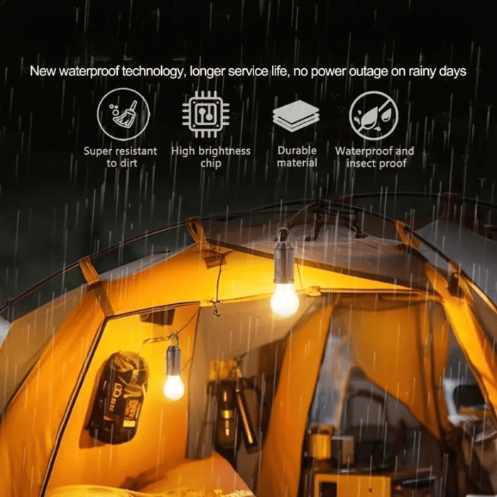 SolariLite™ – Kompakte LED-Campinglampe mit Solarladung