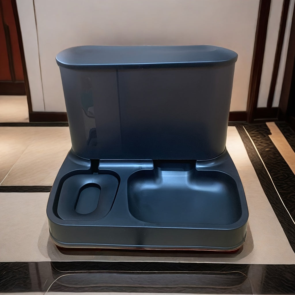 FeedoFlow Duo 2-in-1 Futter- & Wassersystem | Automatische Versorgung für Haustiere | Ohne Strom, Immer Frisch