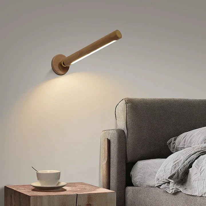 TimberGlow - Wandleuchte aus Holz