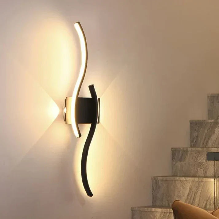 Virella Wave LED Wandleuchte | Modernes Design | Warmweiß | Energiesparend
