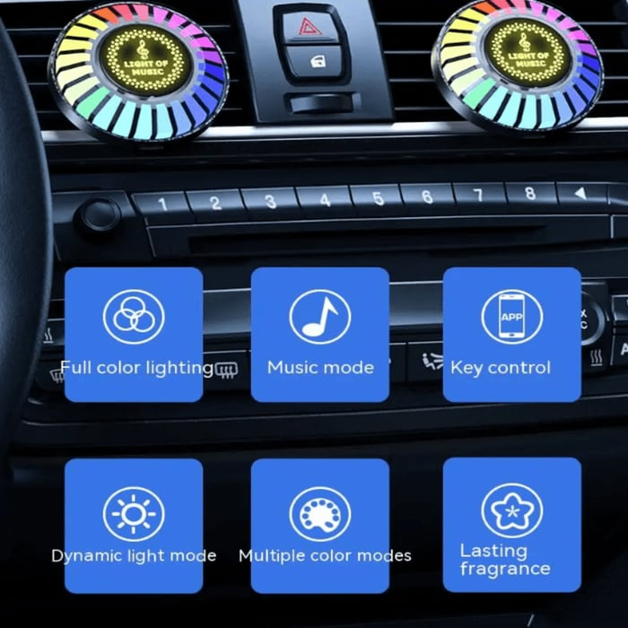GlowRide FX – Musik, Licht & Duft für dein Auto!