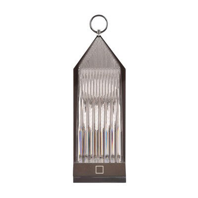GlanzAura Kristalllampe | Kabellos & Dimmbar | Tragbares Lichtobjekt | Warmweiß