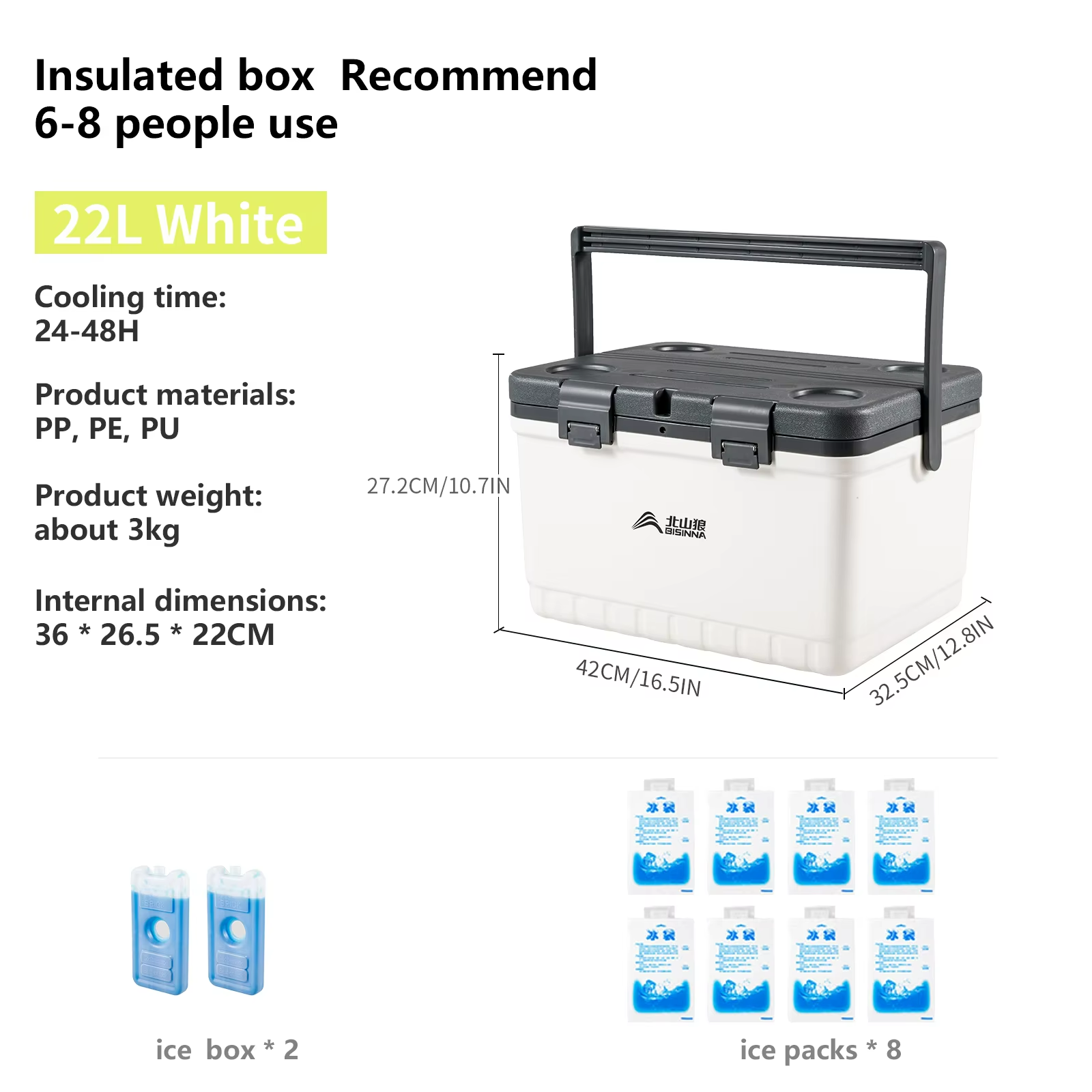 Nordivo IceVault | Hochleistungs-Kühlbox | 6L, 13.5L & 22L Varianten | 48h Kühlung | Für Outdoor & Picknick