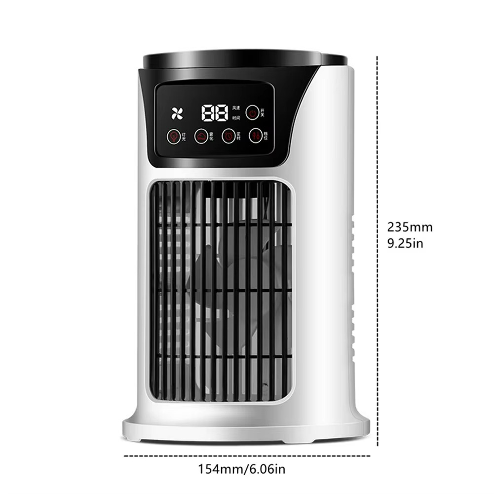 Lufira BreezePro | 4-in-1 Luftkühler mit LED | Stufenlos & Ultra-Leise | USB-Betrieb