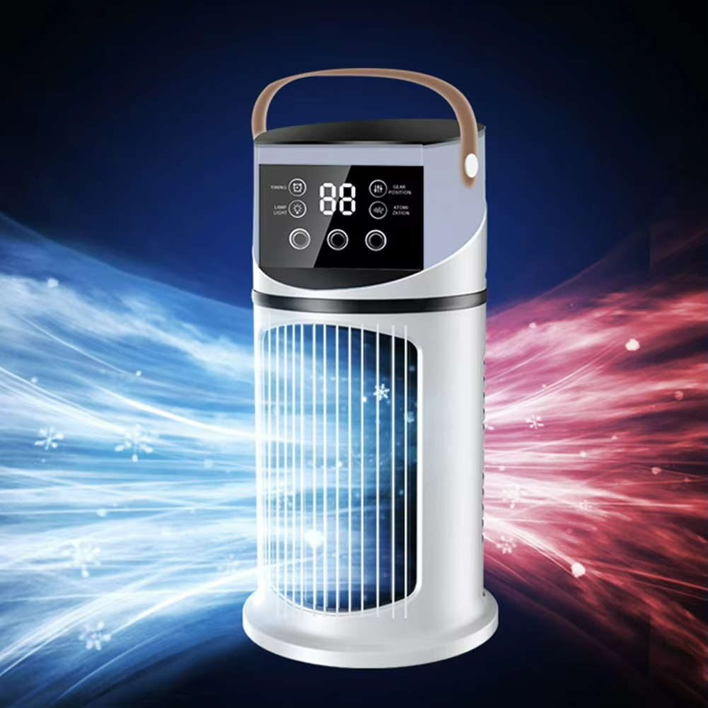Lufira BreezePro | 4-in-1 Luftkühler mit LED | Stufenlos & Ultra-Leise | USB-Betrieb