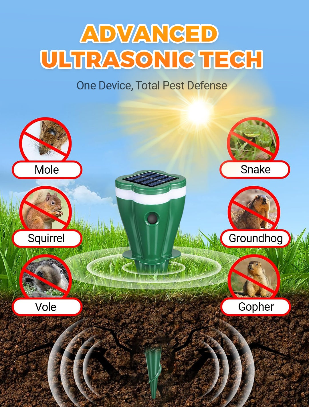 1 + 1 GRATIS | VibraGreen – Ruhe für Ihren Garten