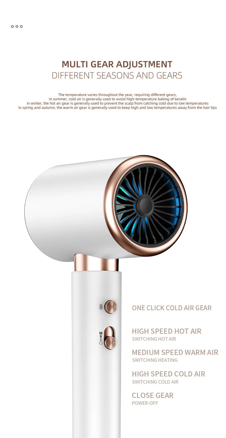 HairLuxe 2400 | Profi Haartrockner | Ionen-Technologie | Schnelles & Schonendes Styling