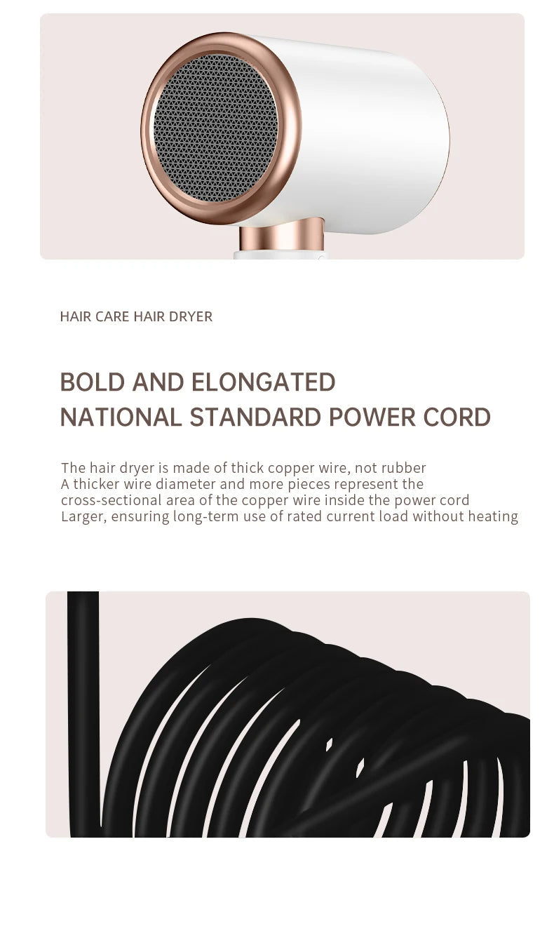 HairLuxe 2400 | Profi Haartrockner | Ionen-Technologie | Schnelles & Schonendes Styling