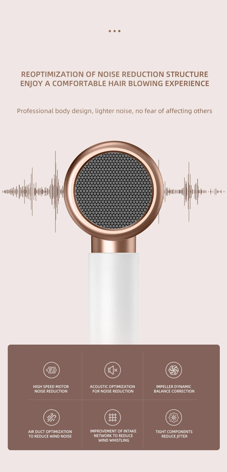 HairLuxe 2400 | Profi Haartrockner | Ionen-Technologie | Schnelles & Schonendes Styling