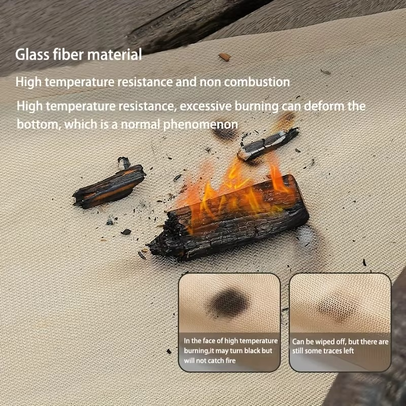 FireGuard Pro Feuerschutzmatte | Hitzebeständig & Funkenfest | Für BBQ & Feuerschalen | 100×100 cm